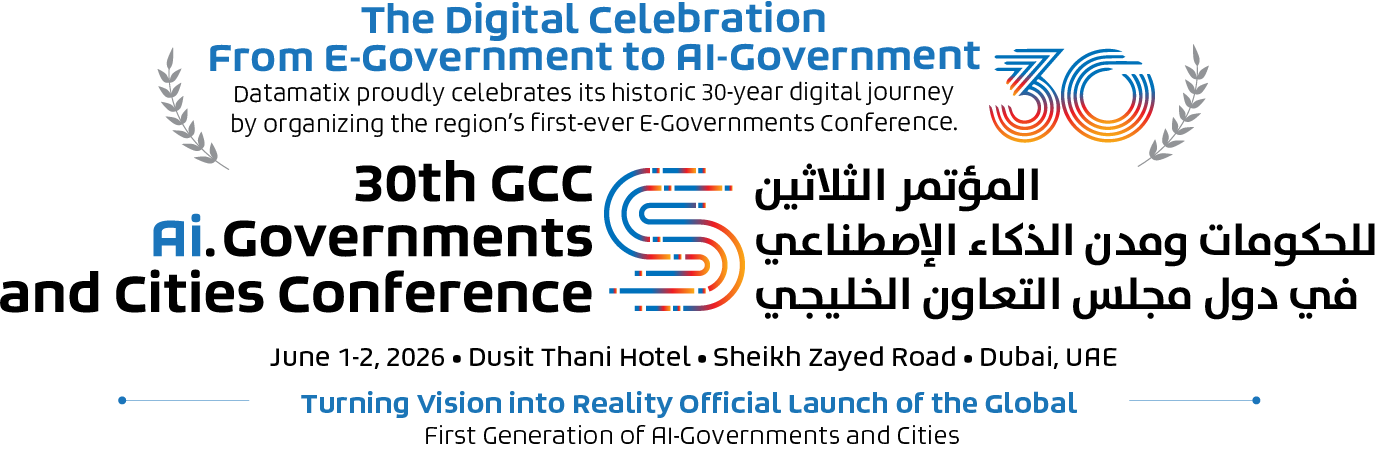 30th GCC AI Governments and Cities Conference English event banner